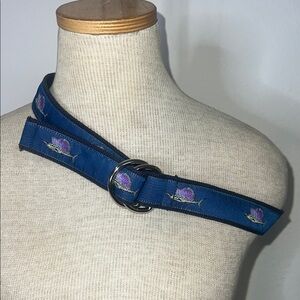 NOLA Couture Sailfish Motif Belt Made in New Orleans